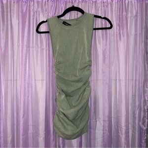 Lioness Green Scrunch Dress